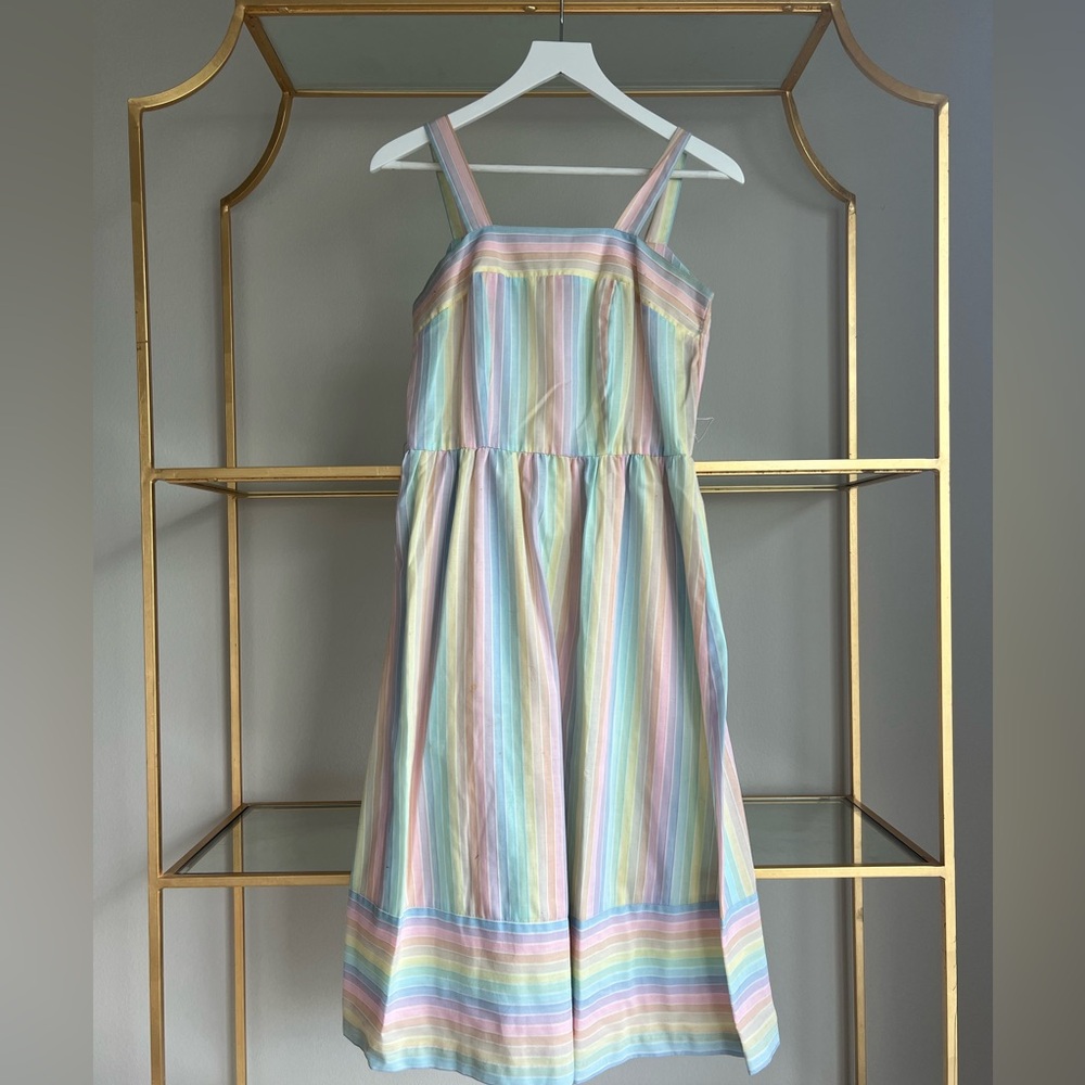 Vintage Rainbow stripe dress.